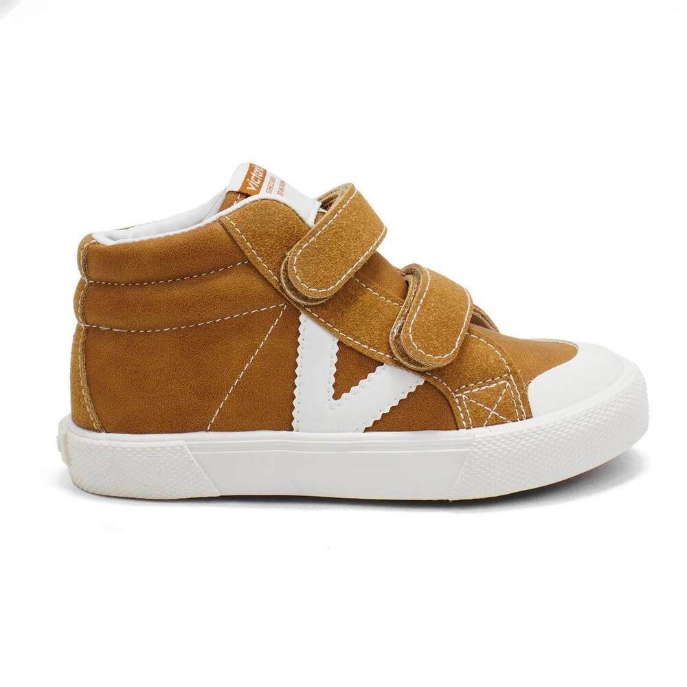 NEW VICTORIA boys' tribu tiras high-top sneakers in cuero